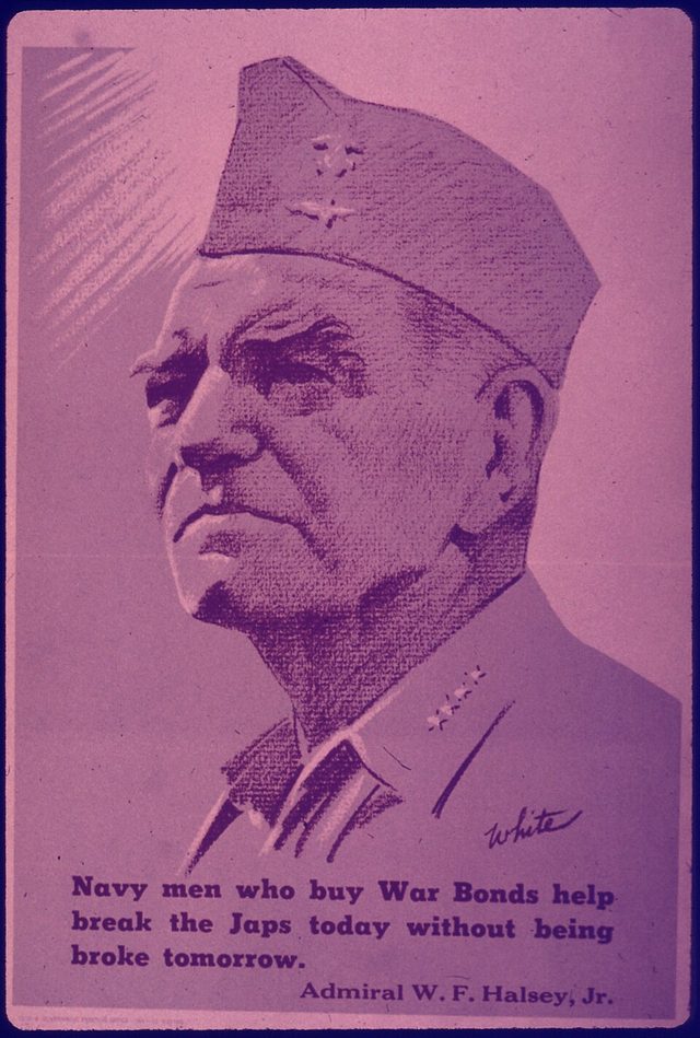 Navy Men Who Buy War Bonds Help Break the Japs (Admiral Halsey)