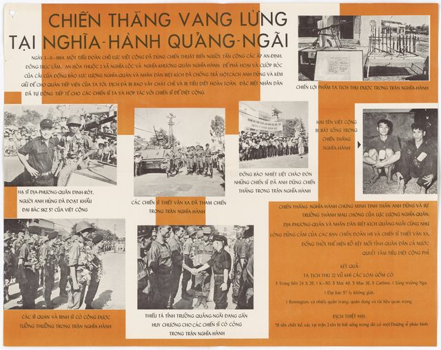 Nghia Hanh Victory poster, No. 391 (Vietnamese poster distributed in Saigon)