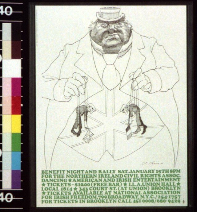 Benefit night and rally for the Northern Ireland Civil Rights Association (Brooklyn, 1972)