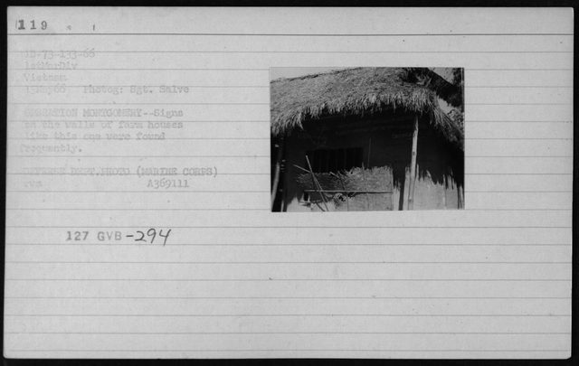 Front for the Liberation of South Vietnam leaflet (Marine Corps photograph, 15 May 1966)