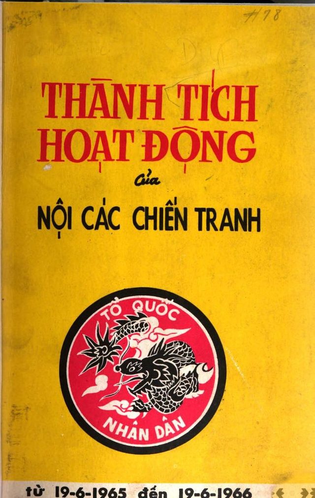 Thành tích hoạt động của Nội các Chiến tranh, từ 19-6-1965 đến 19-6-1966 (Record of the War Cabinet's activities), cover
