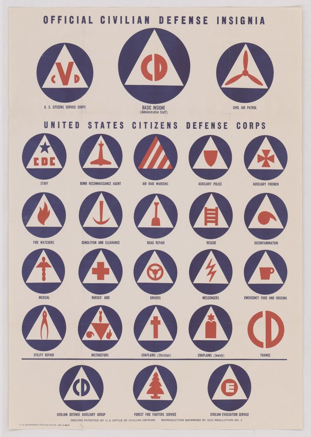 Official Civilian Defense Insignia