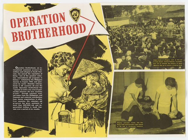 Operation Brotherhood poster, sheet 1 of 4 (English poster distributed in Manila)