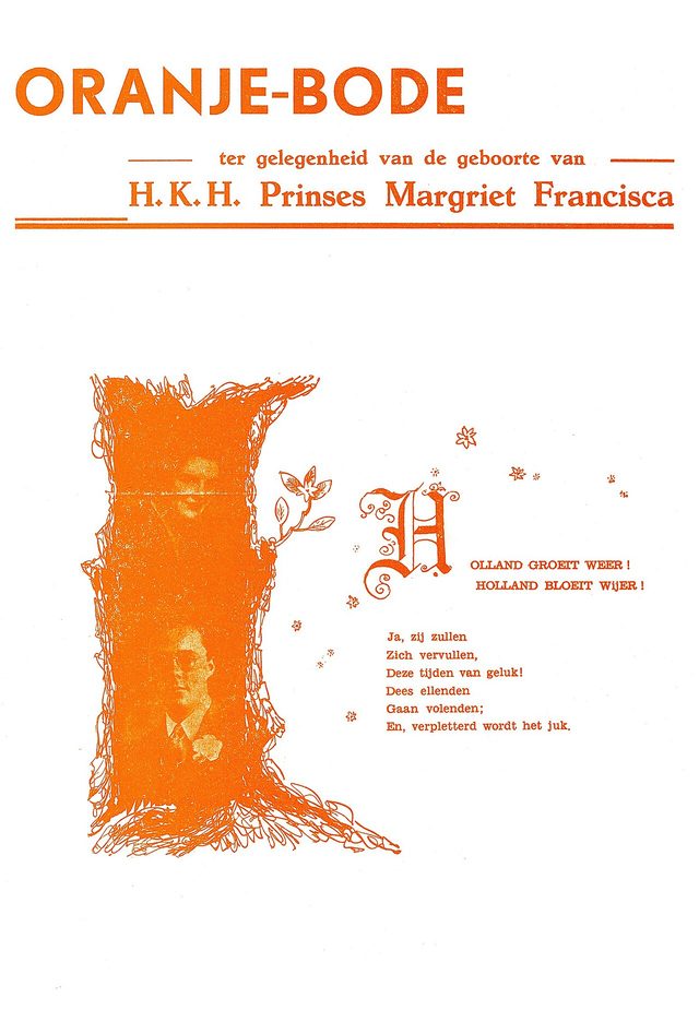 Oranje-Bode, first issue, 1943: birth of Princess Margriet
