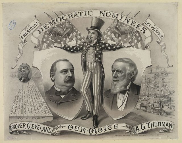 Our choice, Grover Cleveland, A.G. Thurman. Democratic nominees