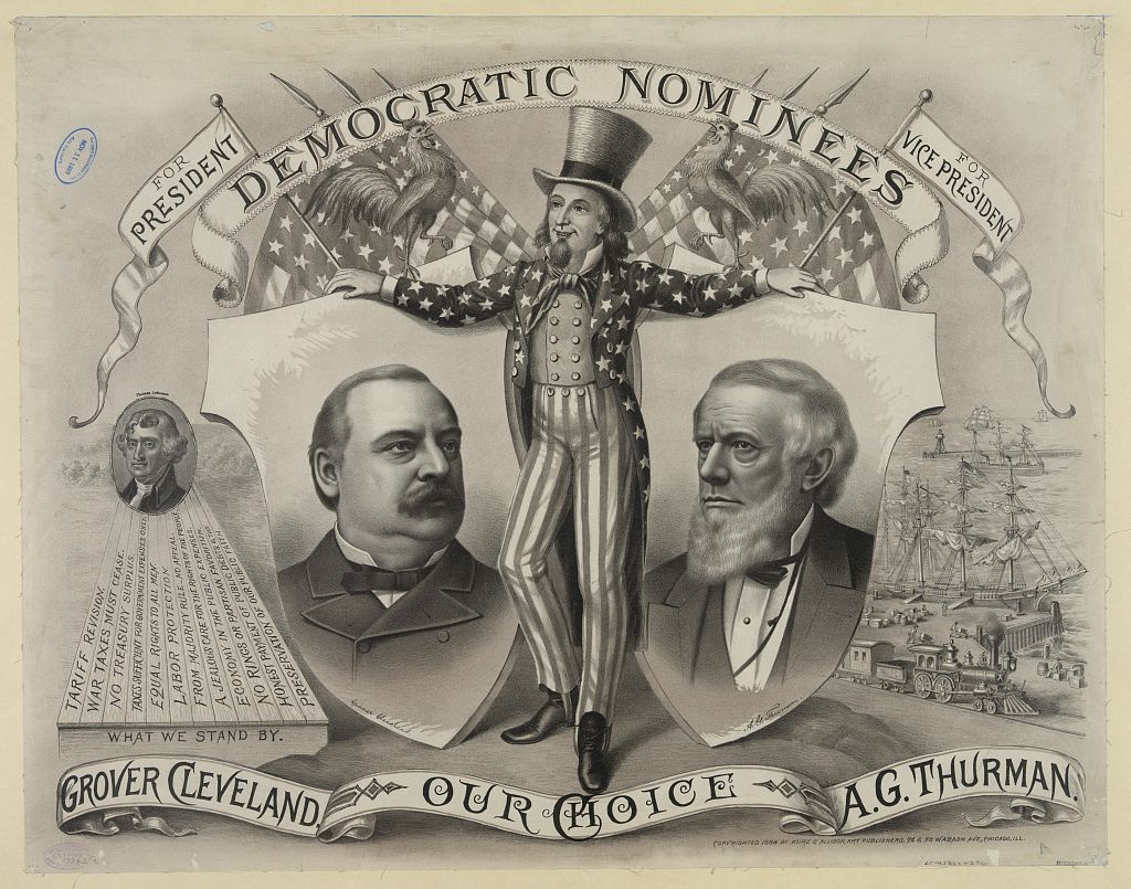 Our choice, Grover Cleveland, A.G. Thurman. Democratic nominees, Kurz & Allison, 1888