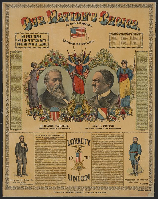 Our nation's choice, Benjamin Harrison, Levi P. Morton