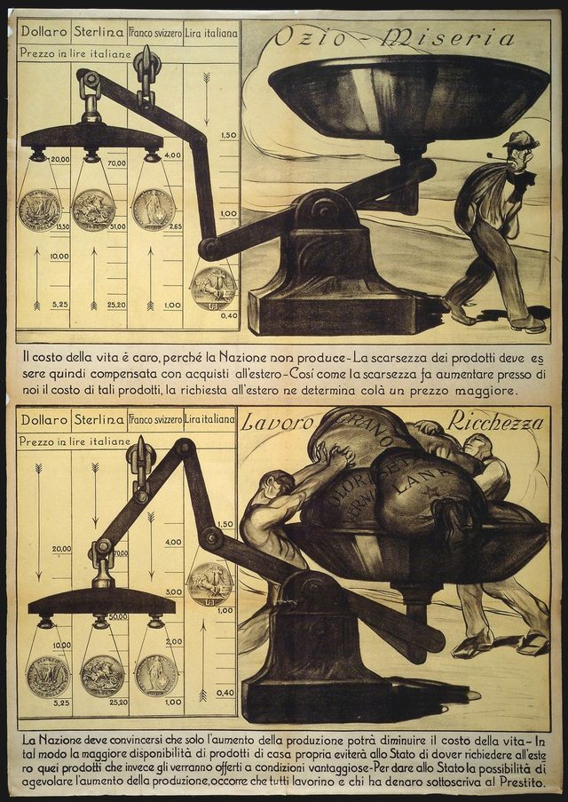Ozio - Miseria, Lavoro - Ricchezza (Idleness - Misery, Work - Wealth)