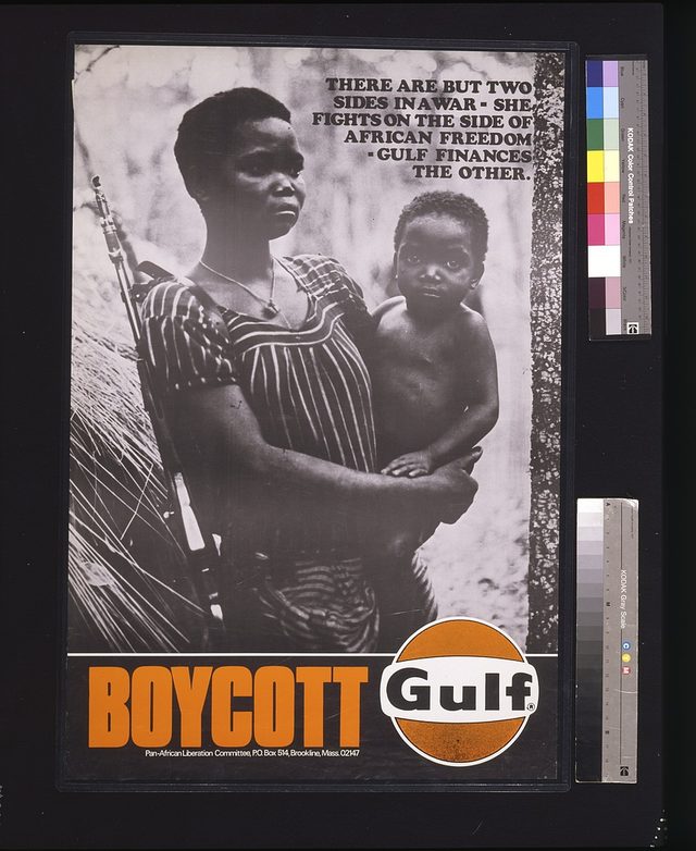 There are but two sides in a war: she fights on the side of African freedom, Gulf finances the other: Boycott Gulf