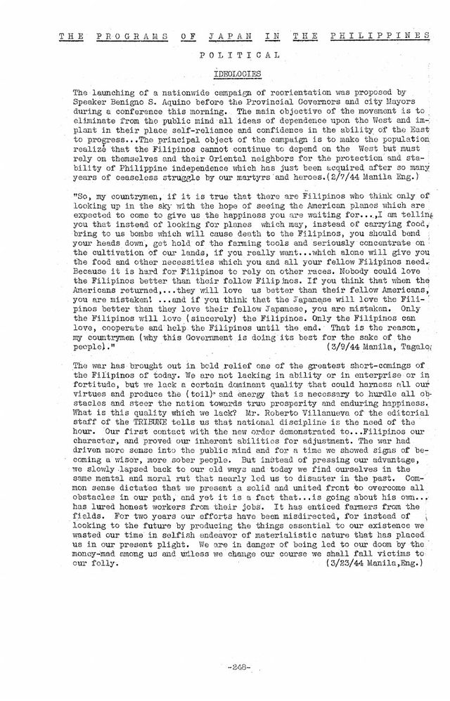 Radio Manila Tagalog talk 'look up for American planes' and the 'reorientation' campaign, as monitored by the OSS (1944)