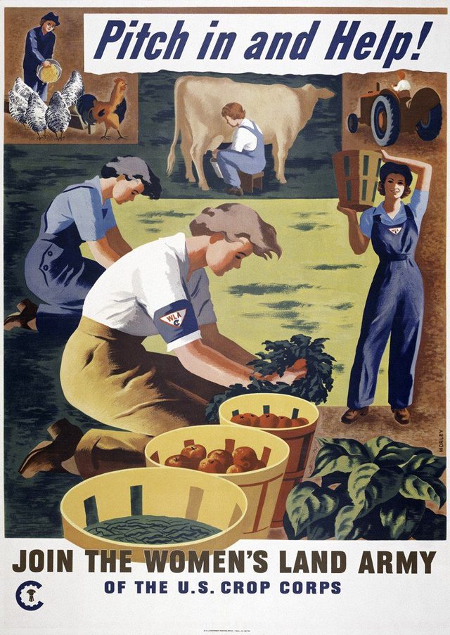 Pitch in and Help! Join the Women's Land Army