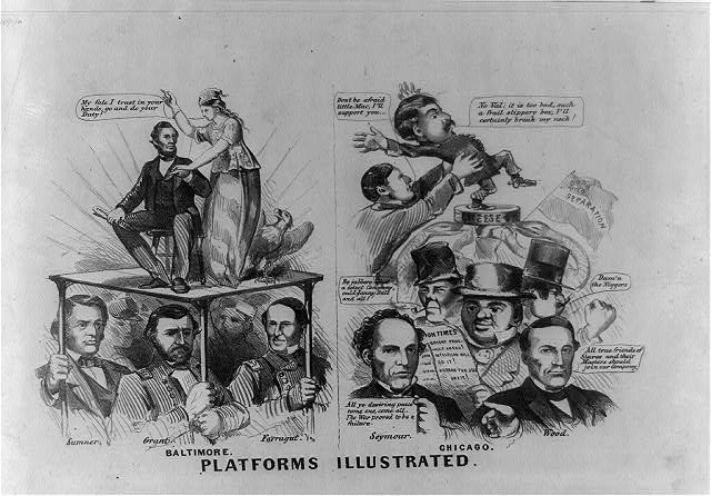 Prang two-panel print, Baltimore against Chicago