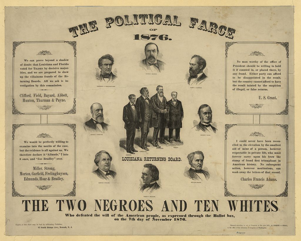 The political farce of 1876, Joseph A. Stoll, 1877