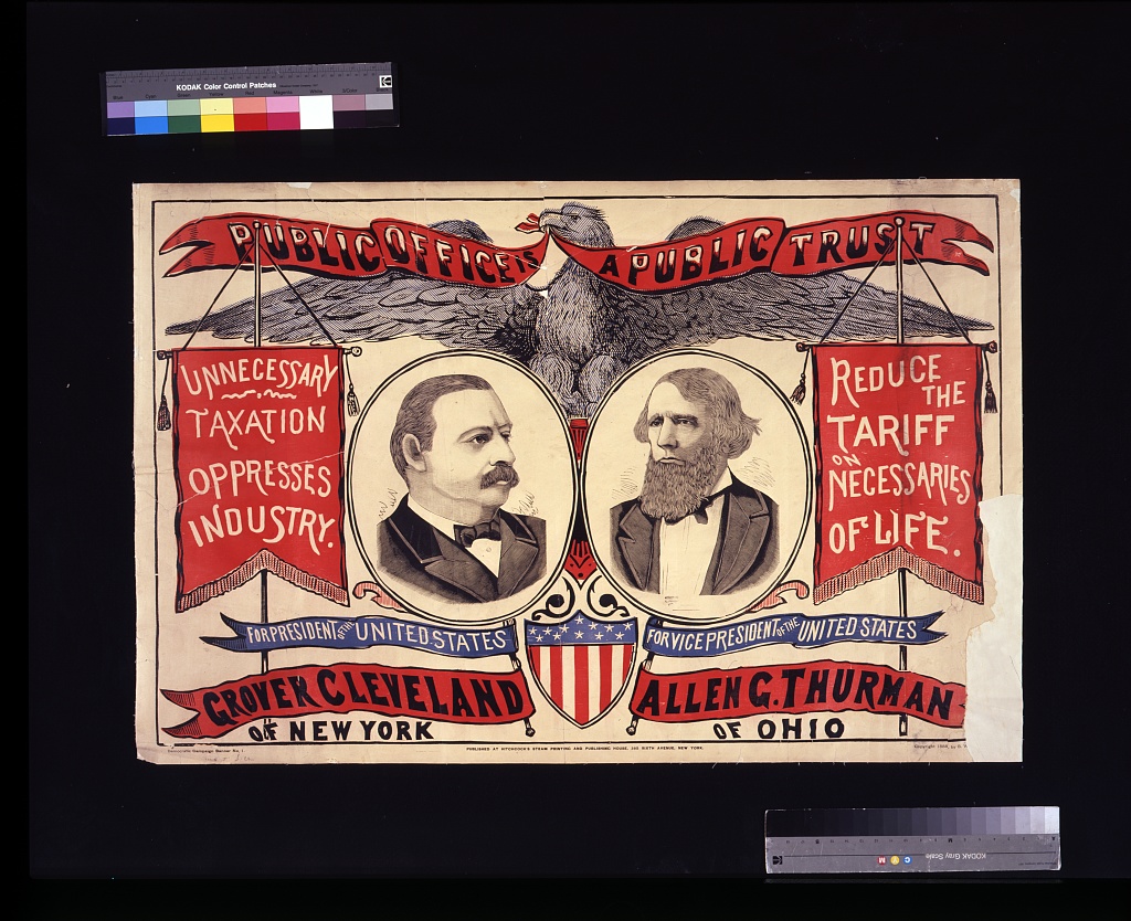 Public office is a public trust, Democratic campaign banner no. 1, 1888