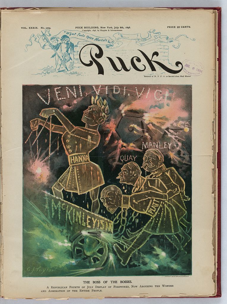 The boss of the bosses, Puck, 8 July 1896