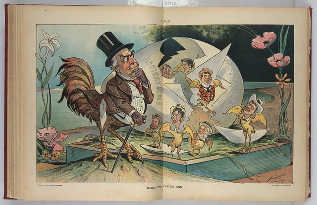 McKinley's Easter Egg (Puck, 18 April 1900)