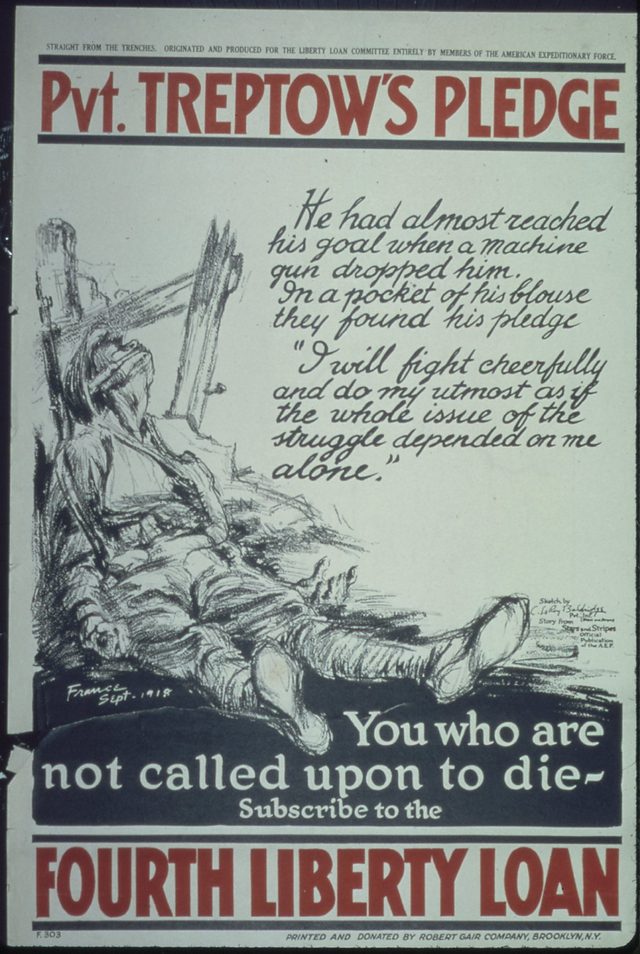 Pvt. Treptow's Pledge: Fourth Liberty Loan