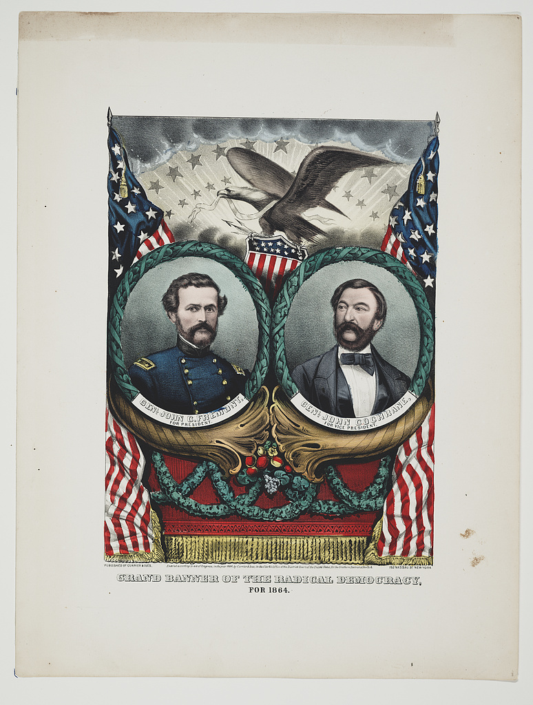 Currier & Ives banner for Fremont and Cochrane