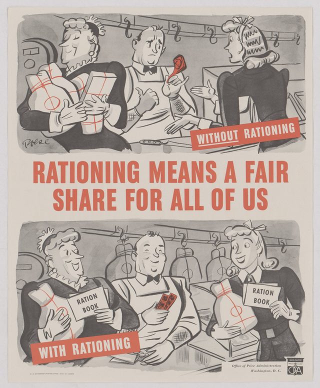 Rationing means a fair share for all of us (cartoon version)