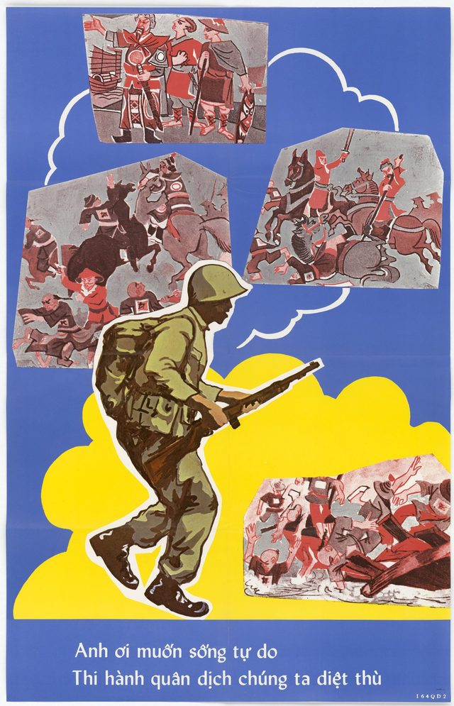 Recruiting poster Nos. 1 and 2, 164QD2 (Vietnamese poster distributed in Saigon)