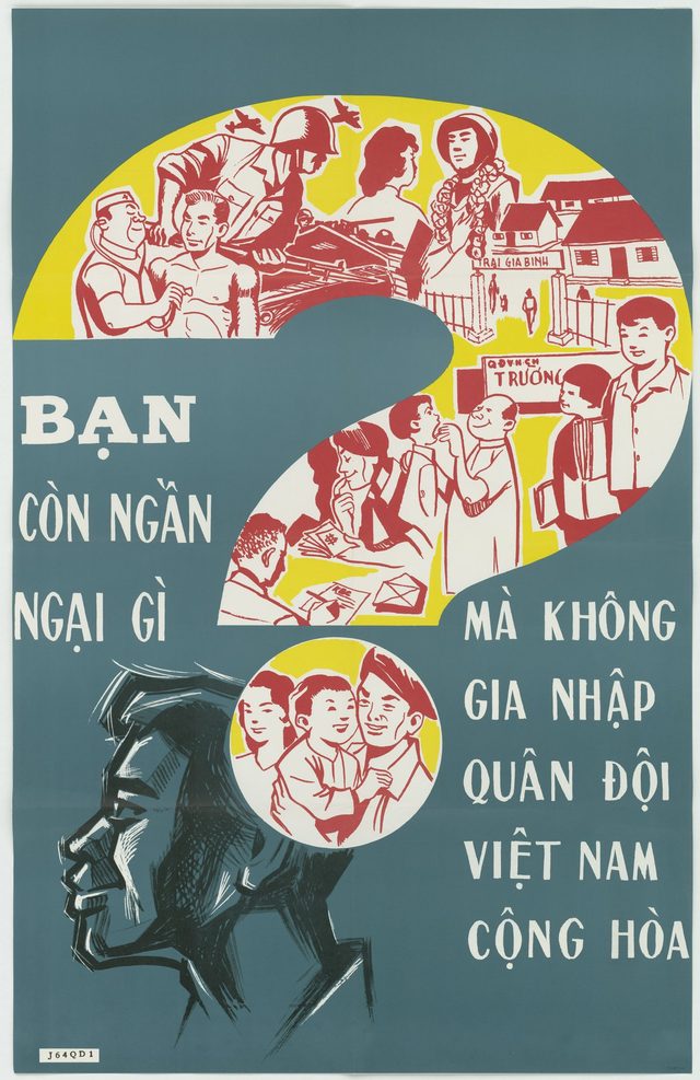 Recruiting poster Nos. 3 and 4, J64QD1 (Vietnamese poster distributed in Saigon)