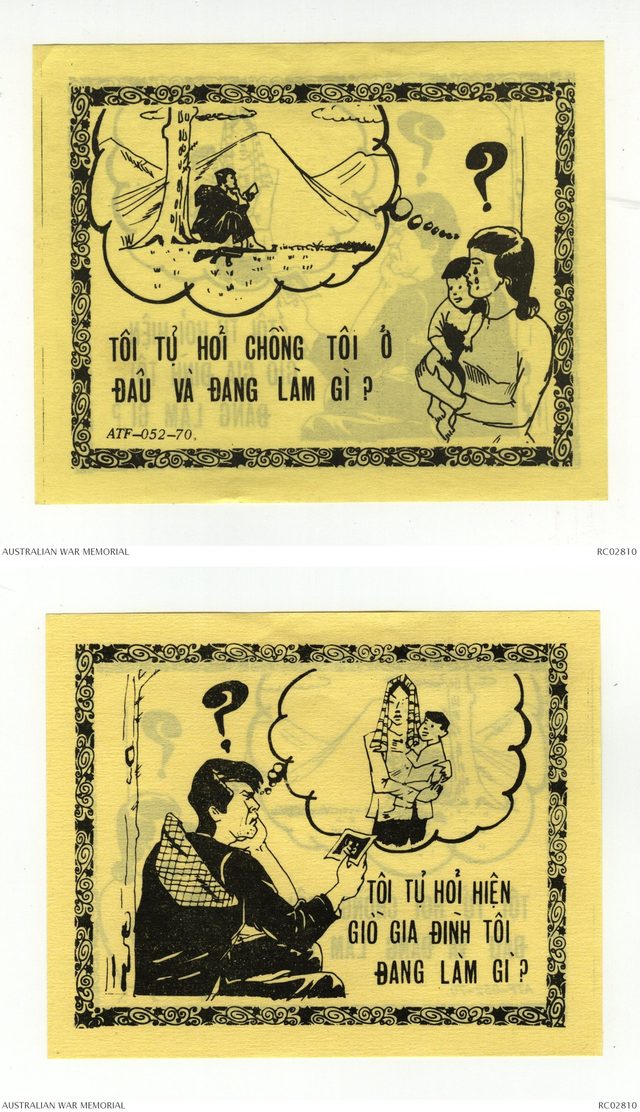 Tôi tự hỏi chồng tôi ở đâu và đang làm gì? (I Wonder Where My Husband Is), Chieu Hoi leaflet ATF-052-70