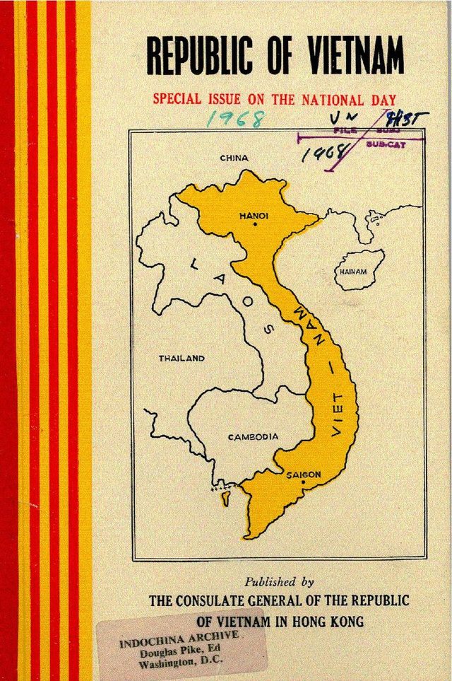 Republic of Vietnam: Special Issue on the National Day (Consulate General in Hong Kong, 1968), cover