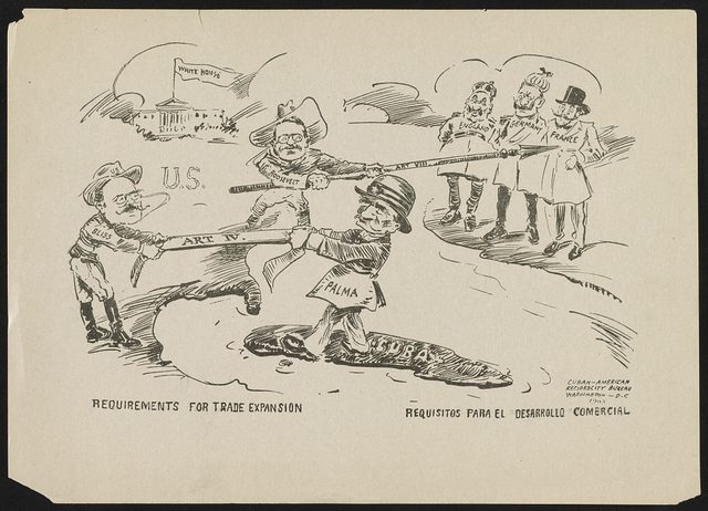 "Requirements for Trade Expansion / Requisitos para el desarrollo comercial" (Cuban-American Reciprocity Bureau, 1903)