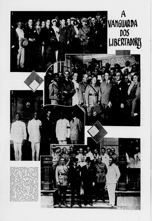 Revista da Semana, weekly, photo page 'A vanguarda dos libertadores' (Rio de Janeiro, 1 November 1930)