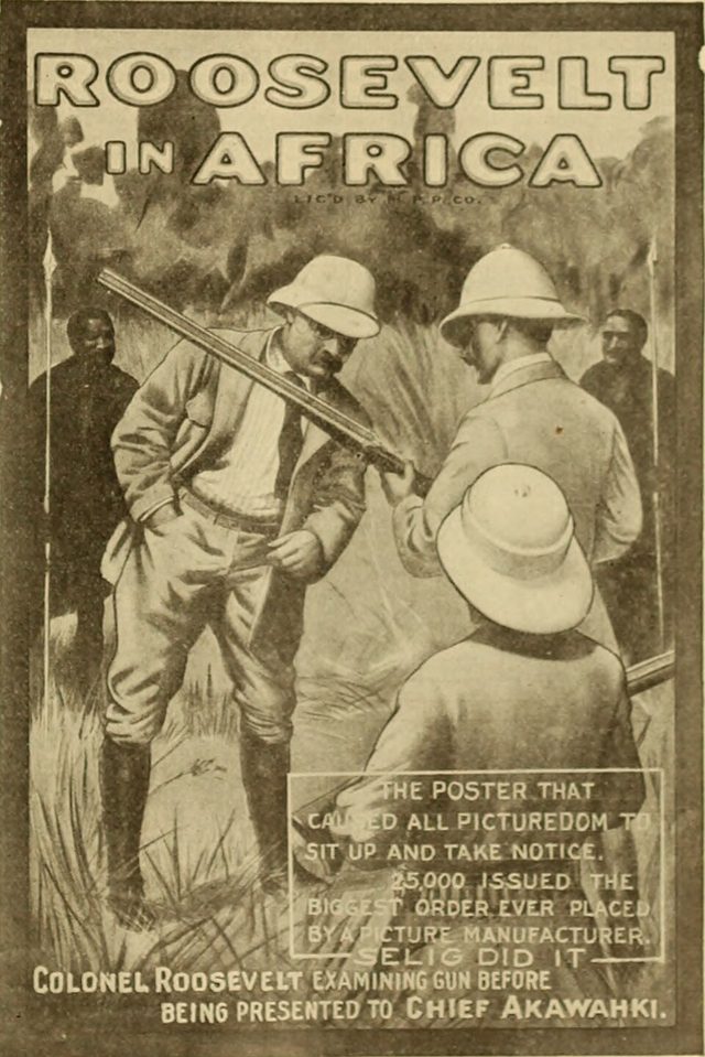 Roosevelt in Africa (Selig film advertisement, The Moving Picture World, 30 April 1910)