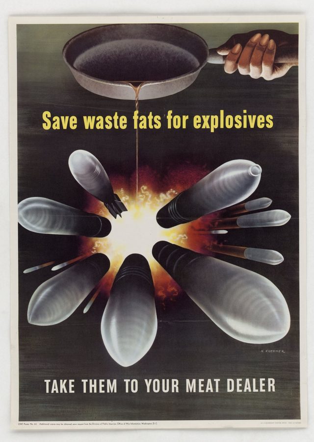 Save waste fats for explosives