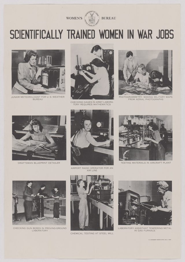 Scientifically trained women in war jobs