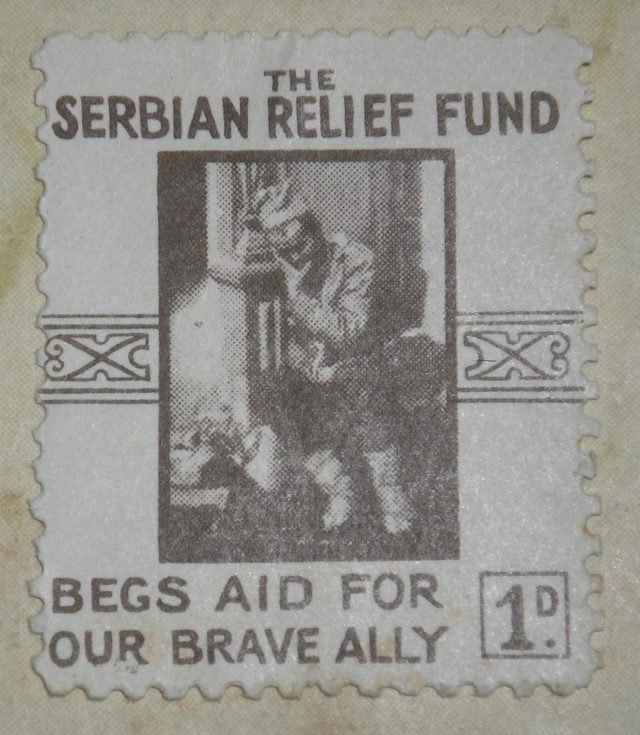The Serbian Relief Fund: Begs Aid for Our Brave Ally (1d charity stamp)