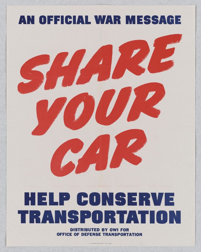 Share your car: help conserve transportation