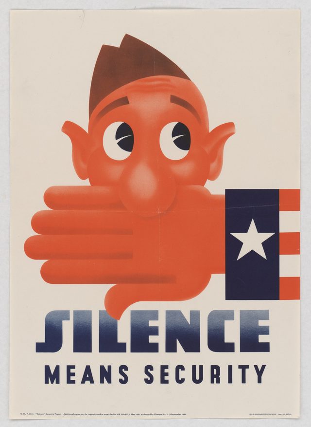 Silence means security