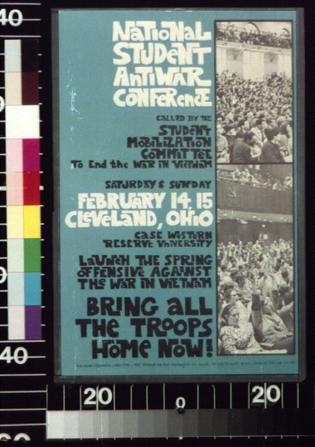 National student antiwar conference, Cleveland, 14-15 February 1970 (SMC poster)