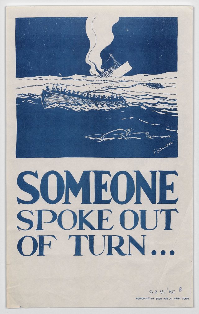 Someone spoke out of turn...