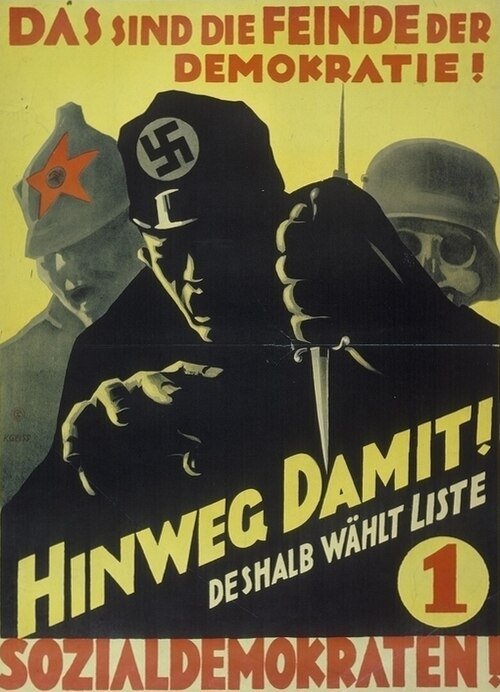 Das sind die Feinde der Demokratie! Hinweg damit! (These Are the Enemies of Democracy! Away with Them!)