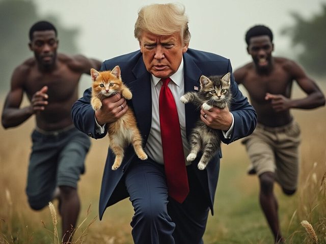 AI-generated image from the Springfield pet-eating claim