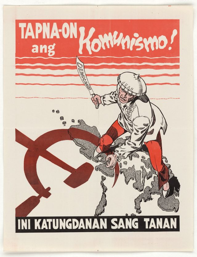 Stop Communism (Hiligaynon poster distributed in the Philippines)