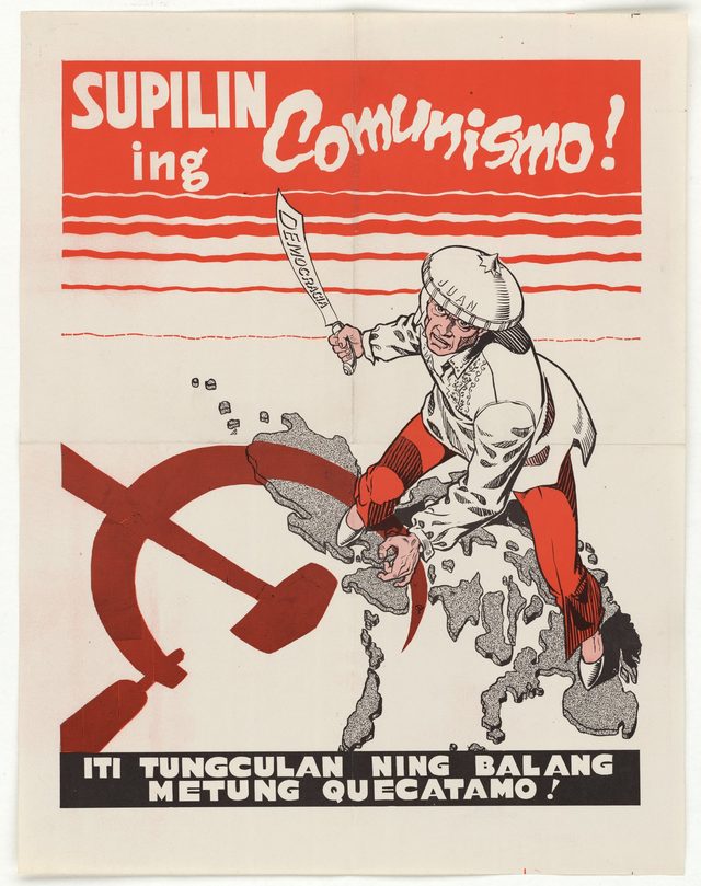 Stop Communism (Kapampangan poster distributed in the Philippines)