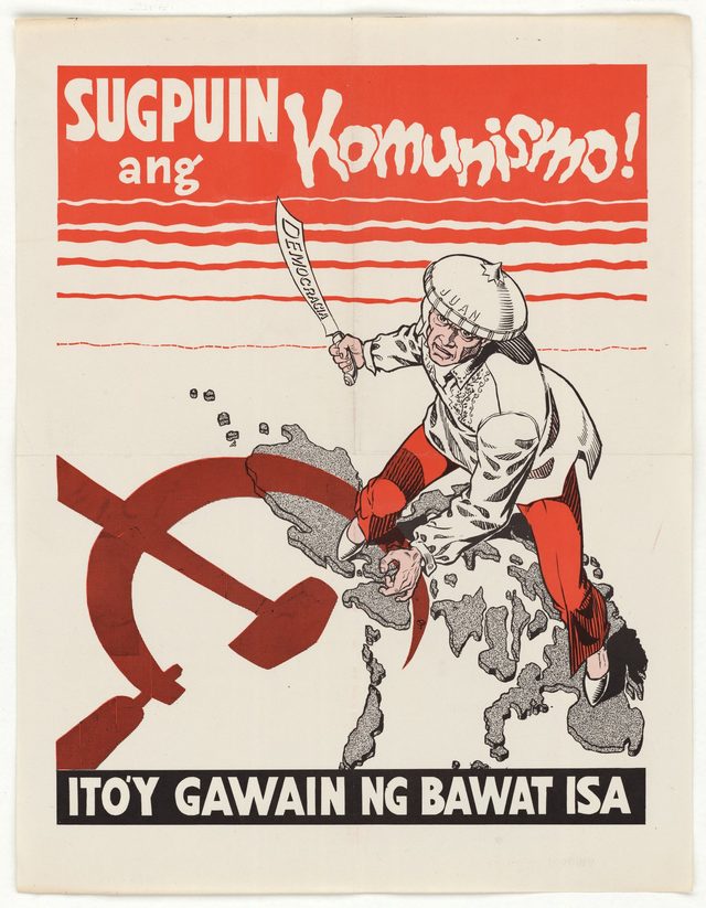 Stop Communism (Tagalog poster distributed in the Philippines)