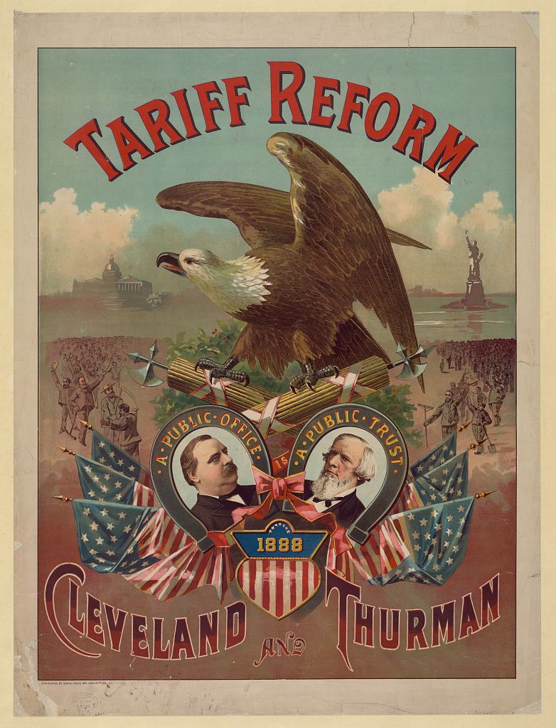 Tariff reform. Cleveland and Thurman, 1888