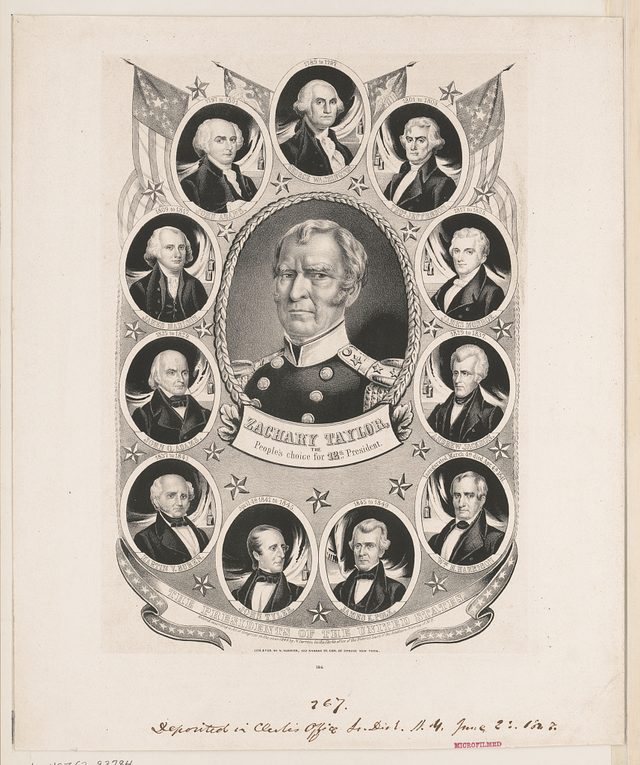 Zachary Taylor, the People's Choice for 12th President (Currier), 1848