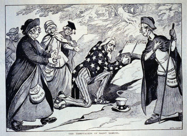 "The Temptation of Saint Samuel" (Puck, 1913)