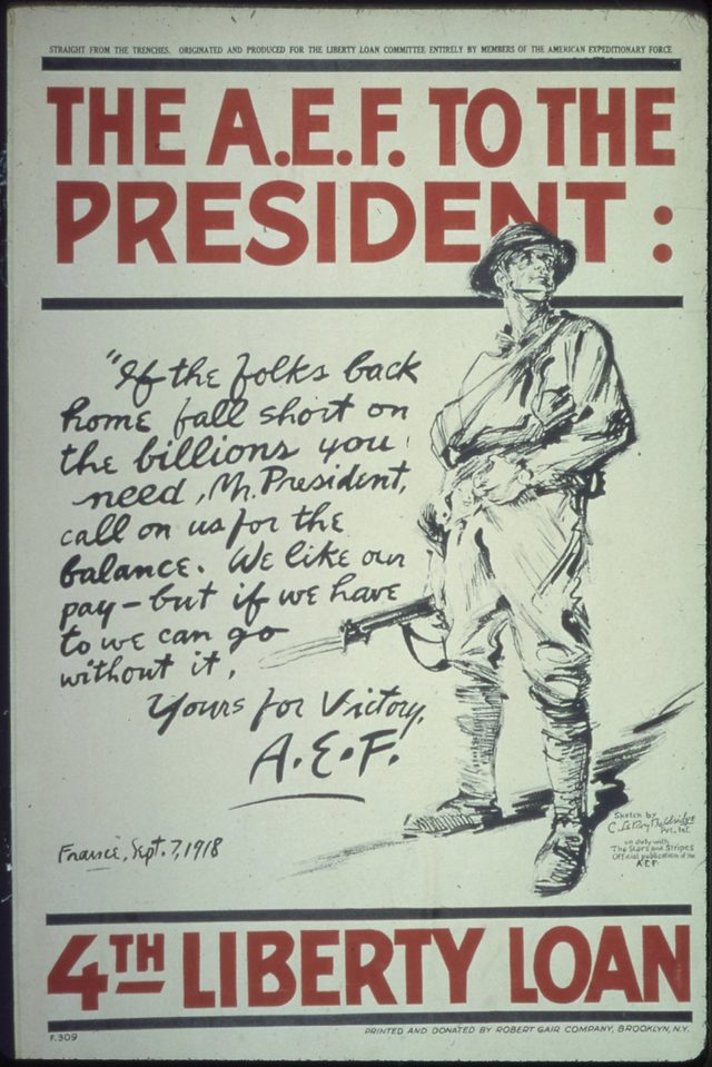 The A.E.F. to the President: 4th Liberty Loan