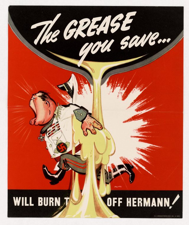 The grease you save... will burn the pants off Hermann!
