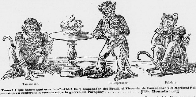 Toma! Y qué hacen aquí esos tres? (Look! And What Are These Three Doing Here?), El Centinela cartoon