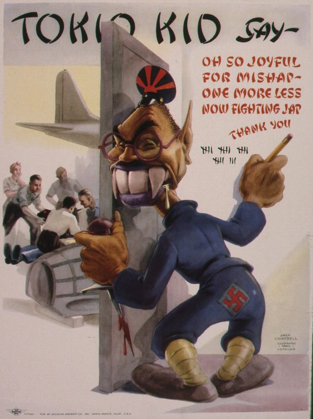 Tokio Kid Say: Oh So Joyful for Mishap (Douglas Aircraft poster)