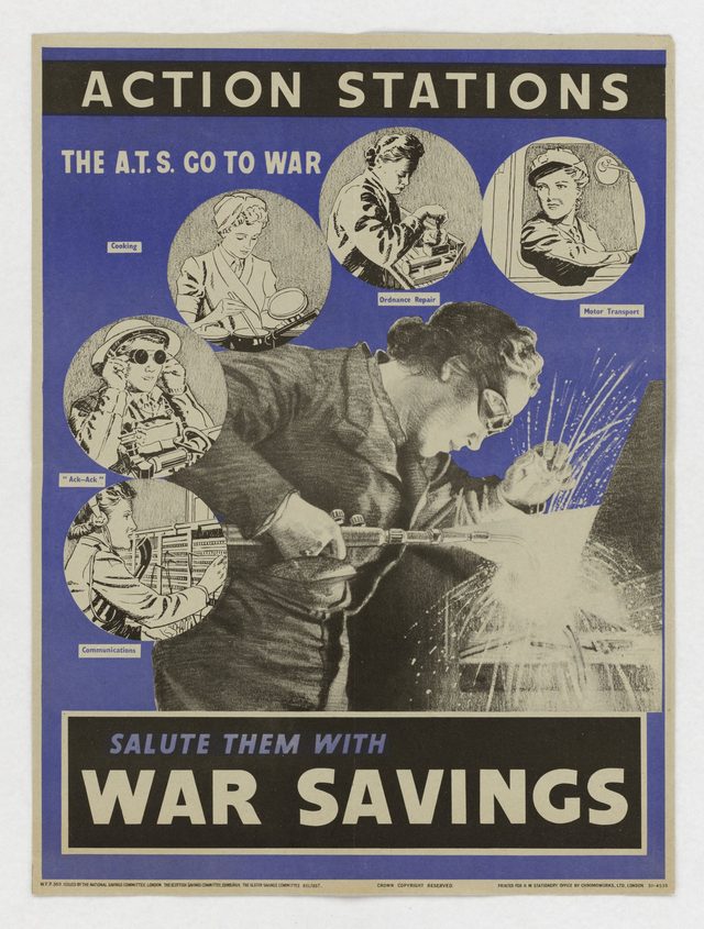 Action Stations: The A.T.S. Go to War - Salute Them with War Savings